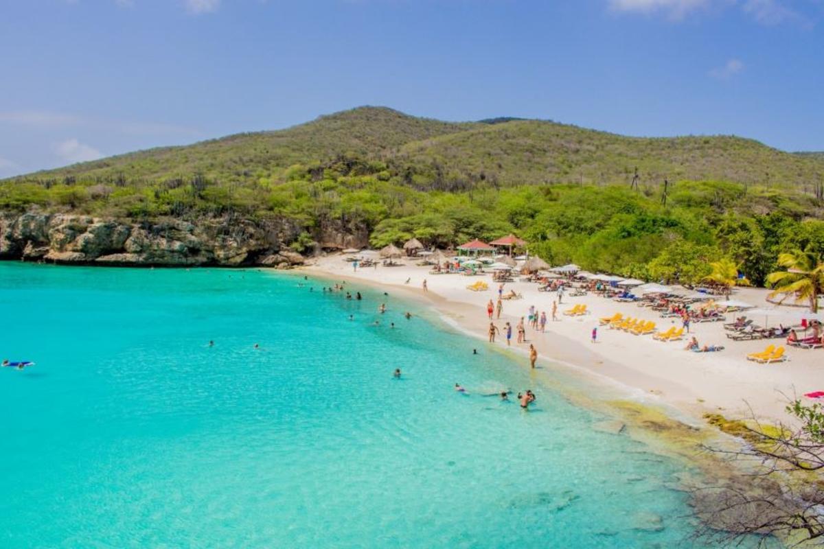 A scenic beach view of Curaçao