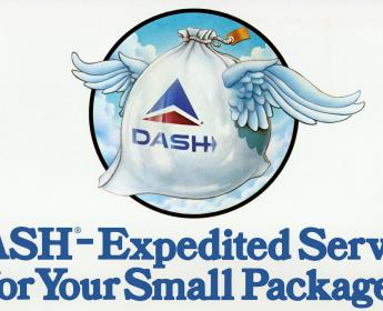 1979 Delta Air Lines Special Handling advertisement with winged bag