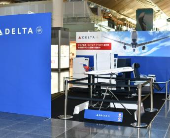 Delta A350 booth at NGO