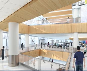 A rendering of Delta's new Terminal C at LGA