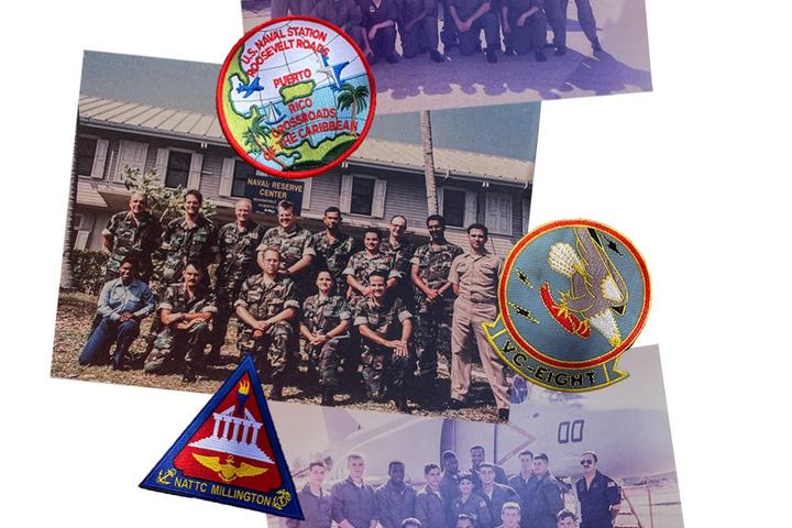 Delta employee Zaury Trinidad-Durden’s military experience, in photos. Patches she earned are also on display.